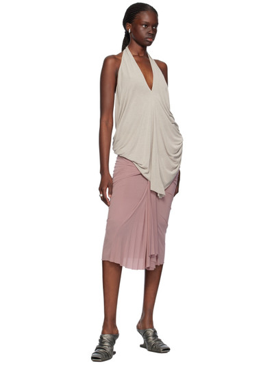 Rick Owens Off-White Halter Tank Top outlook