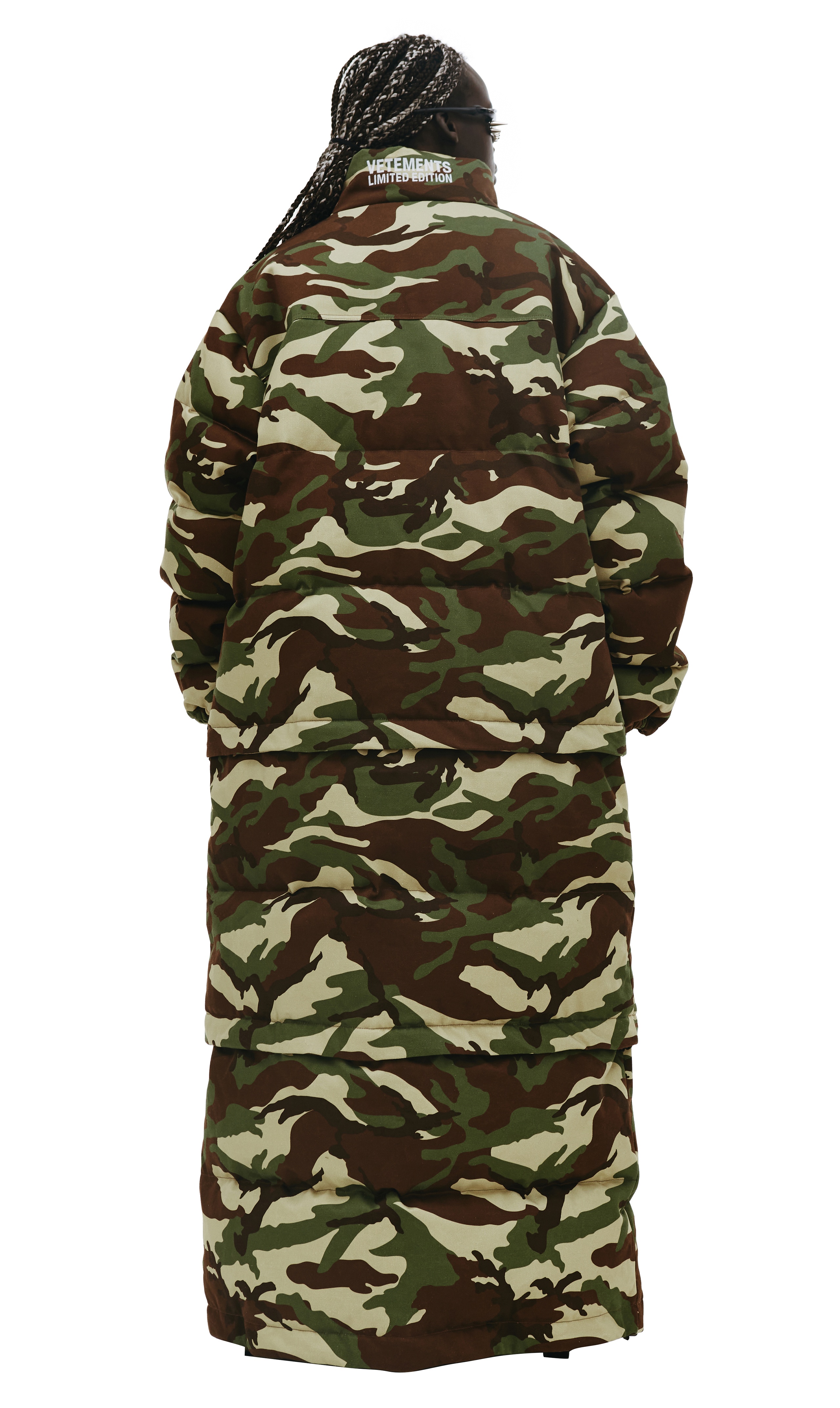 CAMOUFLAGE MAXI PADDED COAT - 4