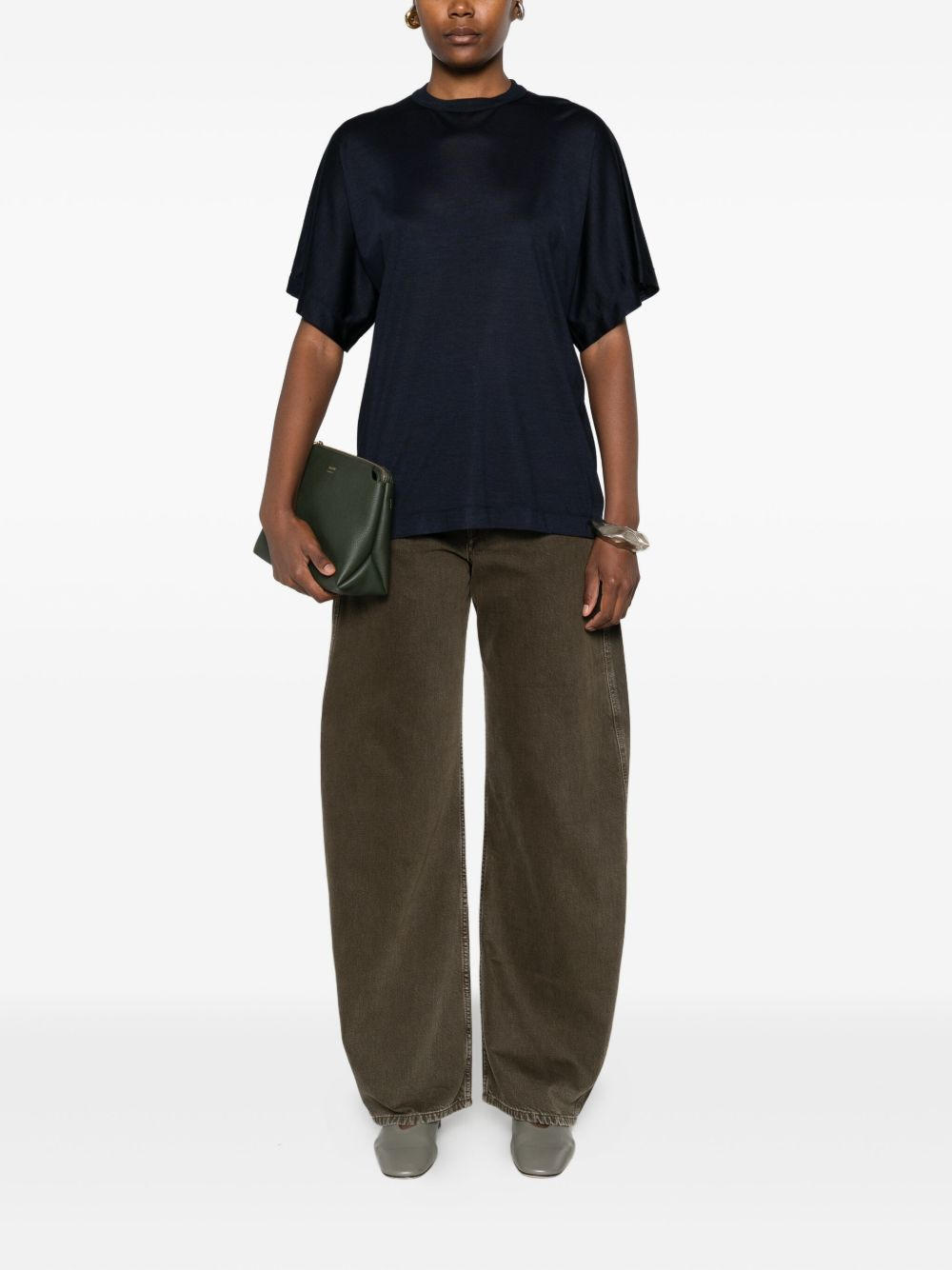 crew-neck short-sleeve top - 2