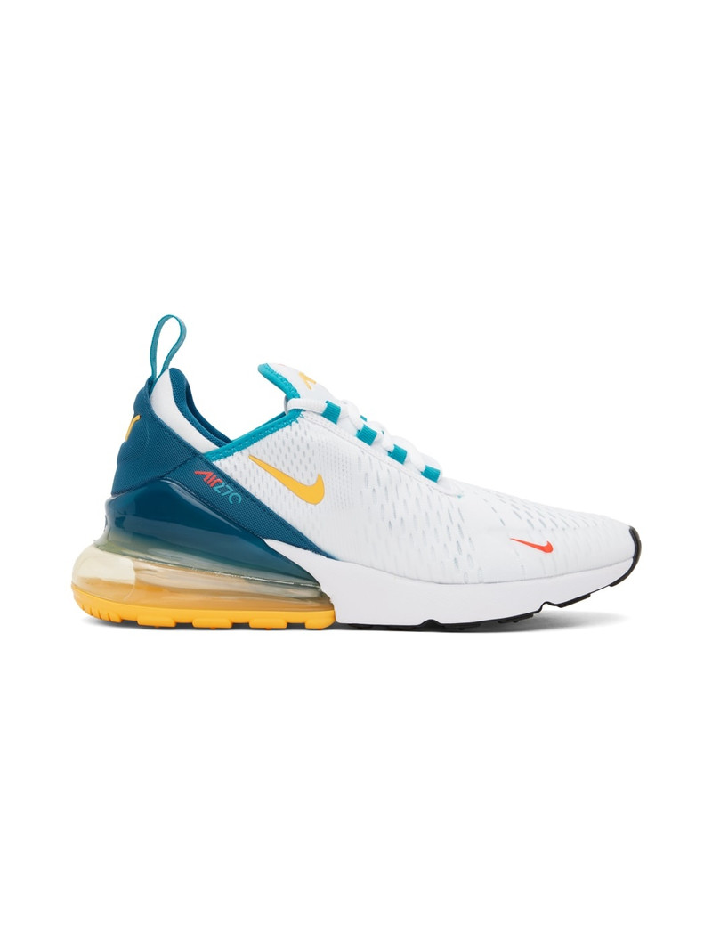 White & Blue Air Max 270 Sneakers - 1