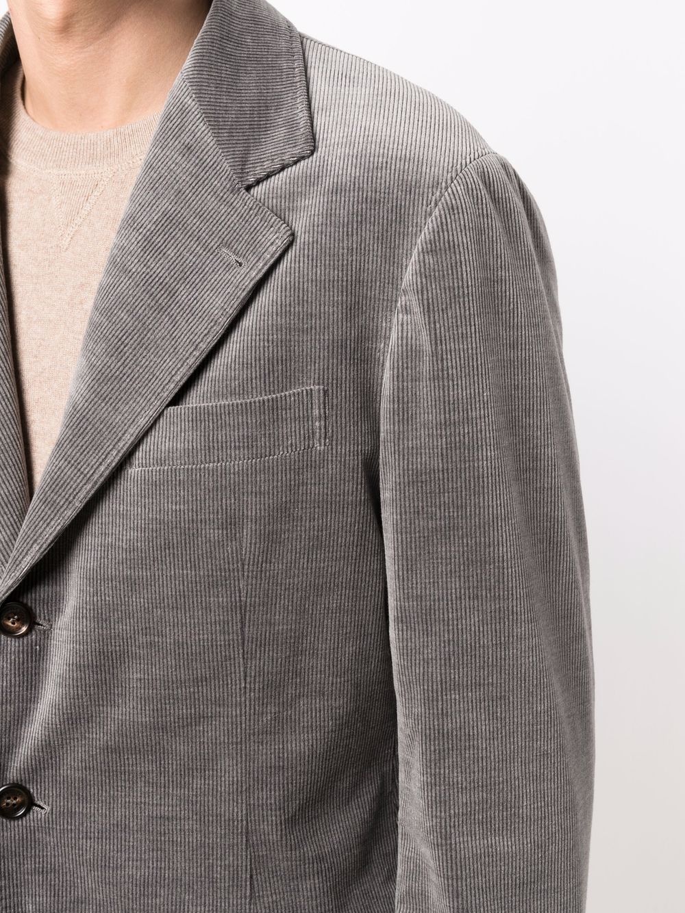 corduroy single-breasted suit - 6