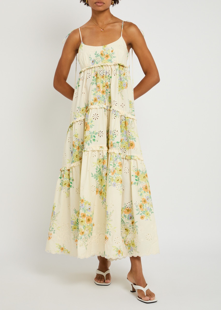 Alemais Juliette Floral-print Cotton Maxi Dress - 4