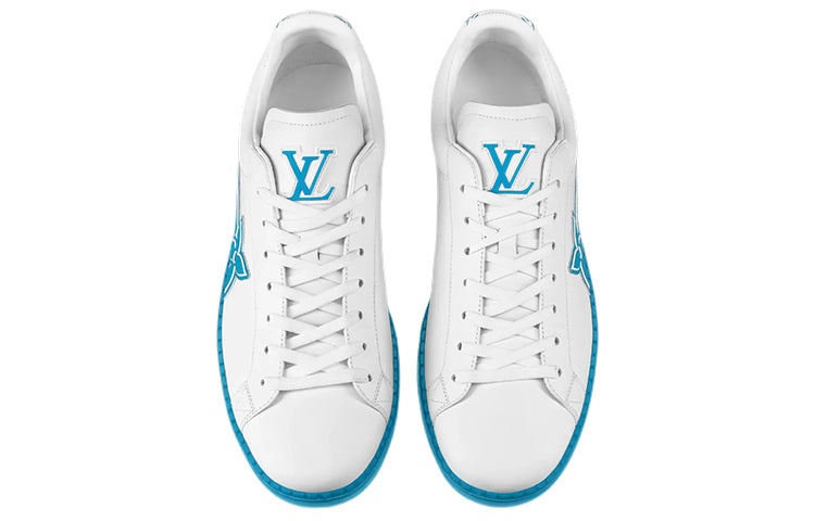 LOUIS VUITTON Luxembourg Samothrace Trainers 'White Blue' 1A9FZ3 - 2