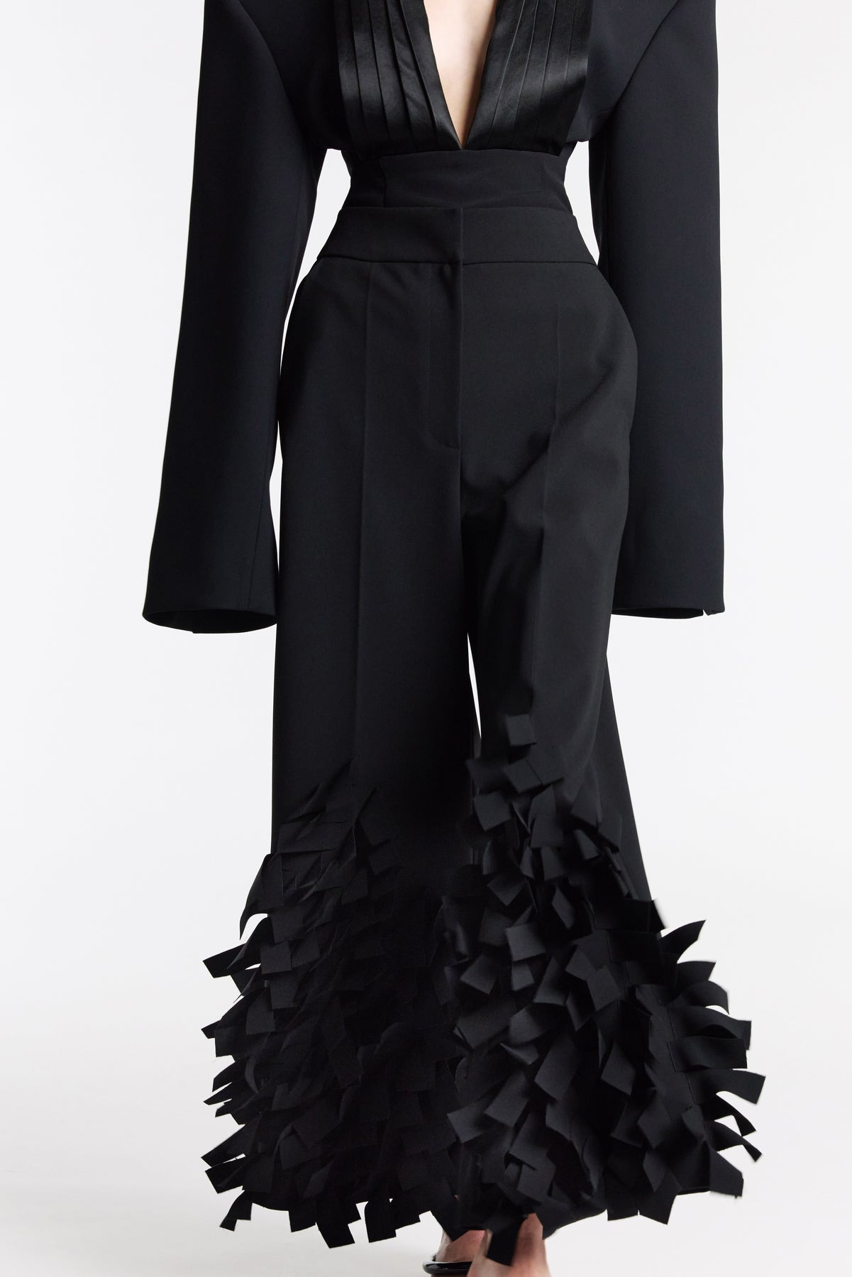 CULOTTES WITH RECTANGLE DETAIL BLACK - 3