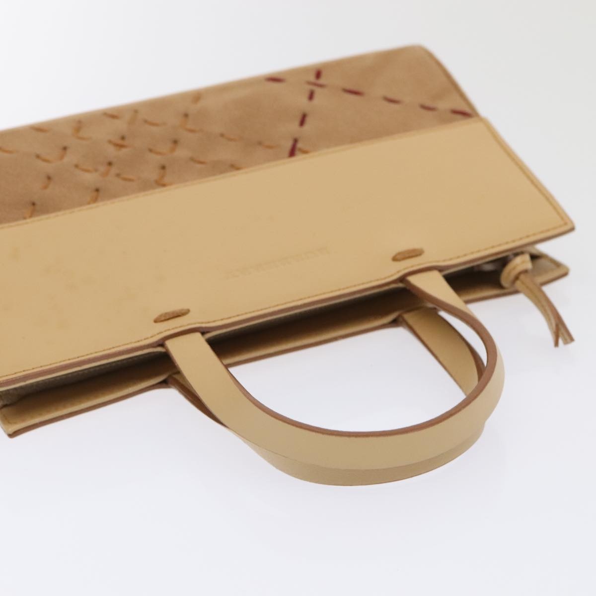 Burberry Hand Bag Leather Beige - 15