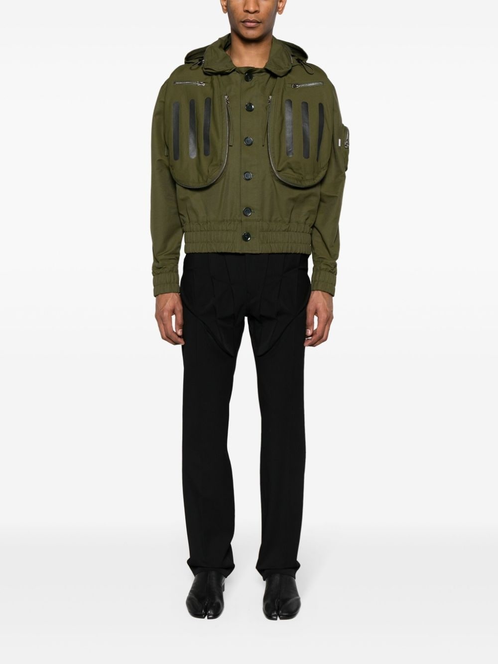 multi-pocket hooded jacket - 2