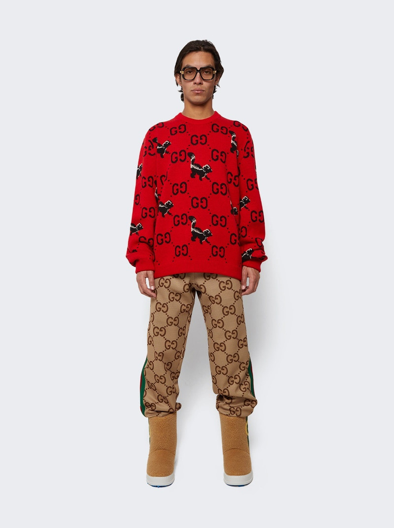 GUCCI GG와 스컹크 모직 니트 스웨터 outlook