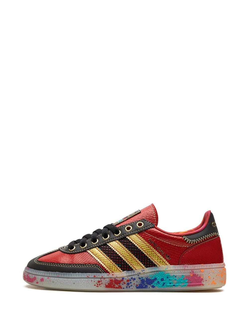 Handball Spezial "S.E.E.D. - Scarlet Gold Paint Splatter" sneakers - 5