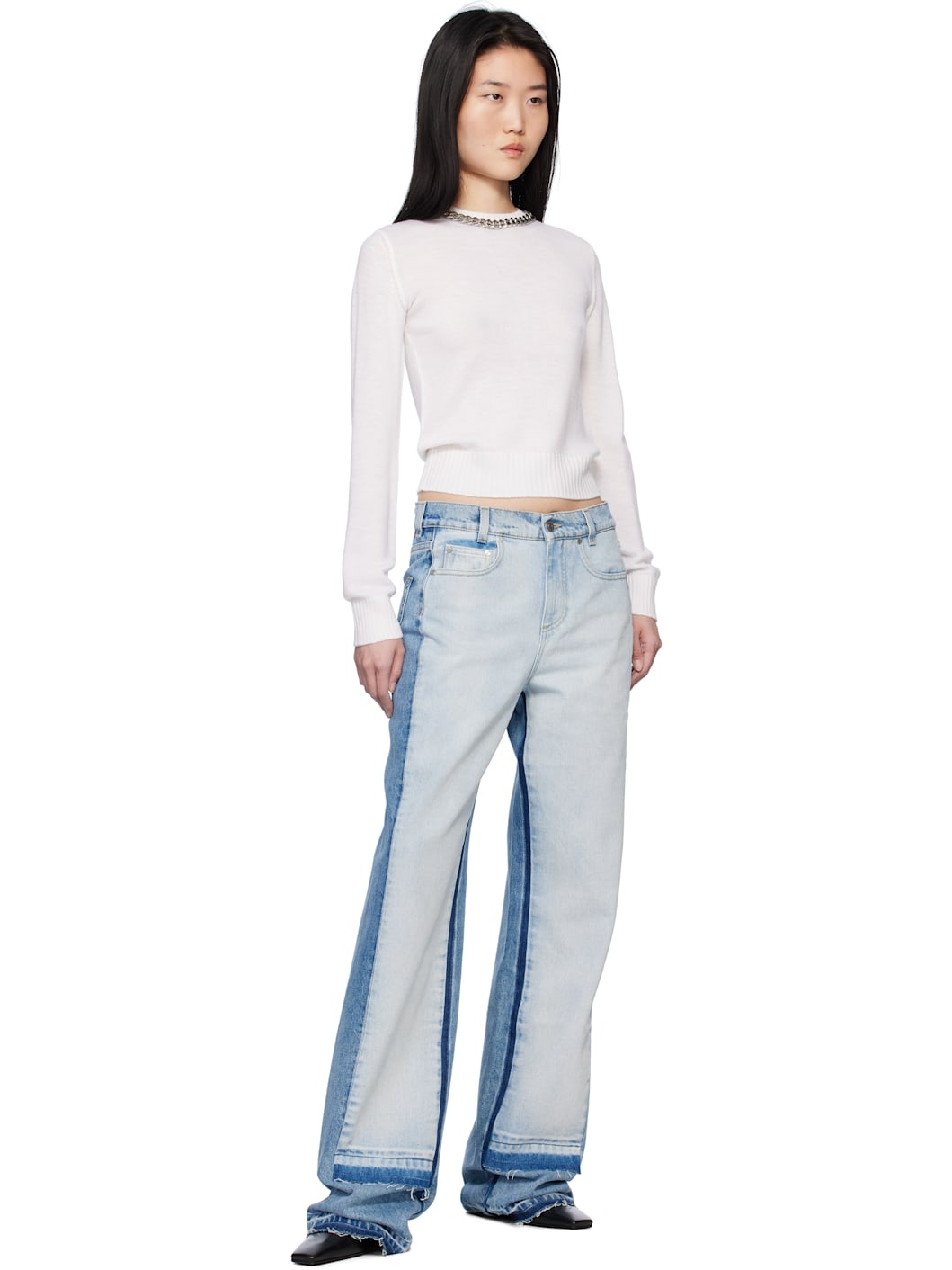 Off-White Falabella Chain Fine-Knit Sweater - 4