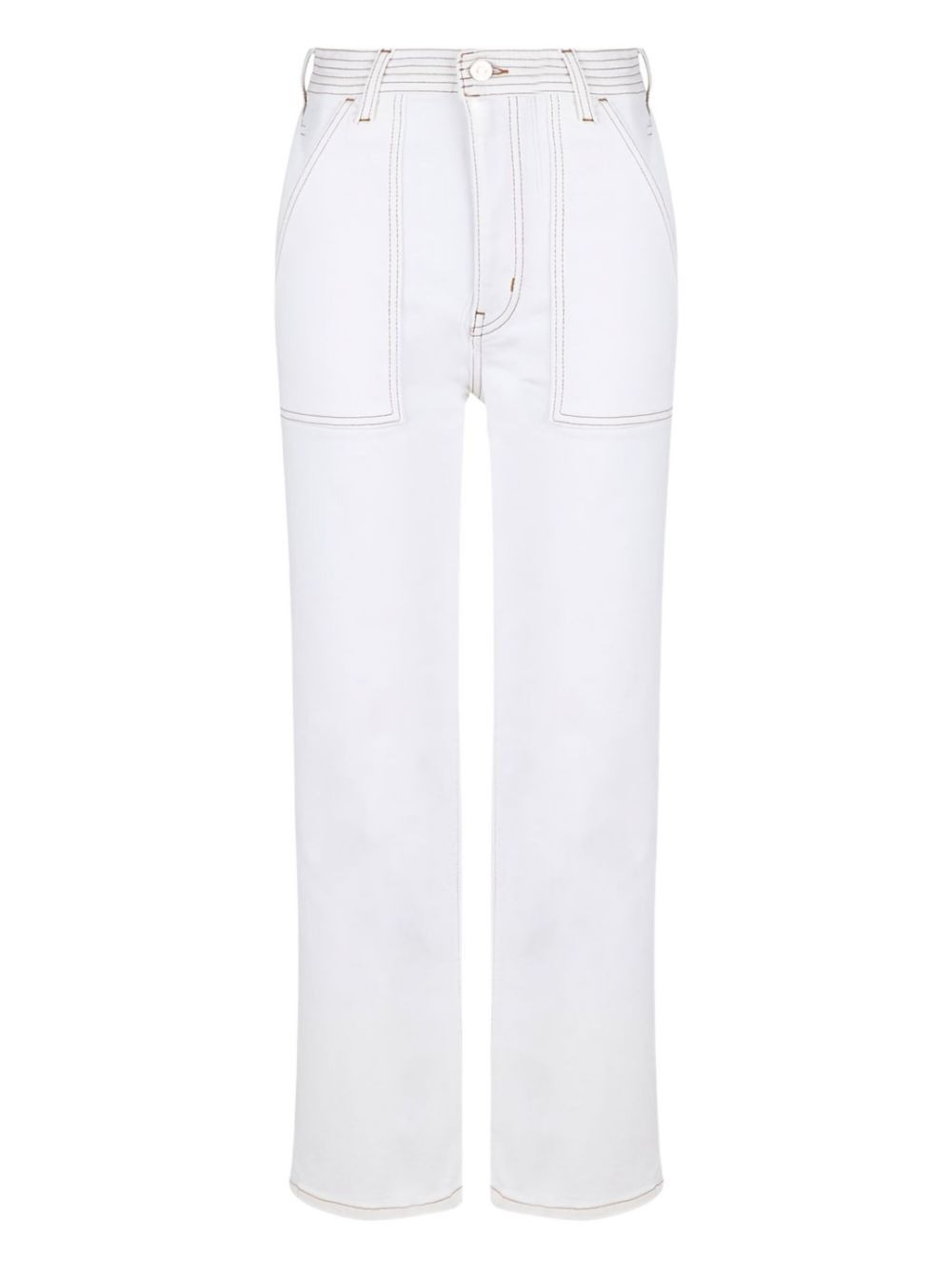 patch-pocket jeans - 1