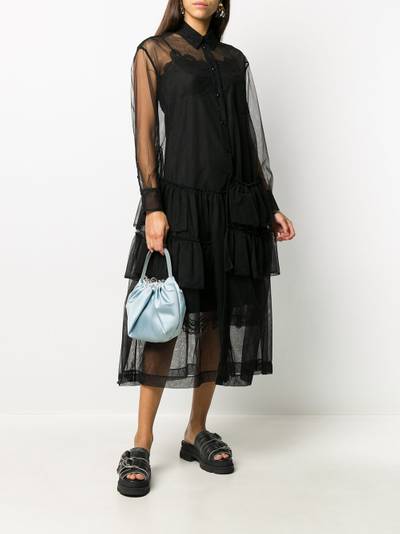 Simone Rocha layered ruffle-detail shirt dress outlook