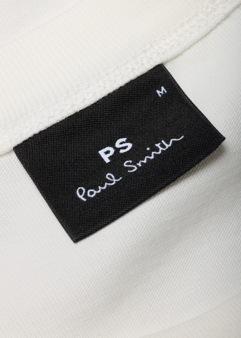 White 'Eclipse' Print T-Shirt 4