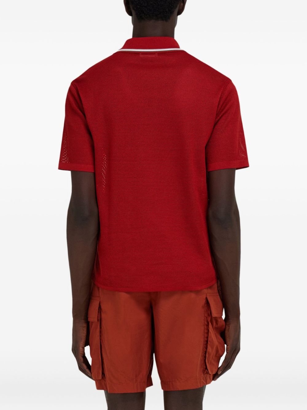 logo-embroidered polo shirt - 4