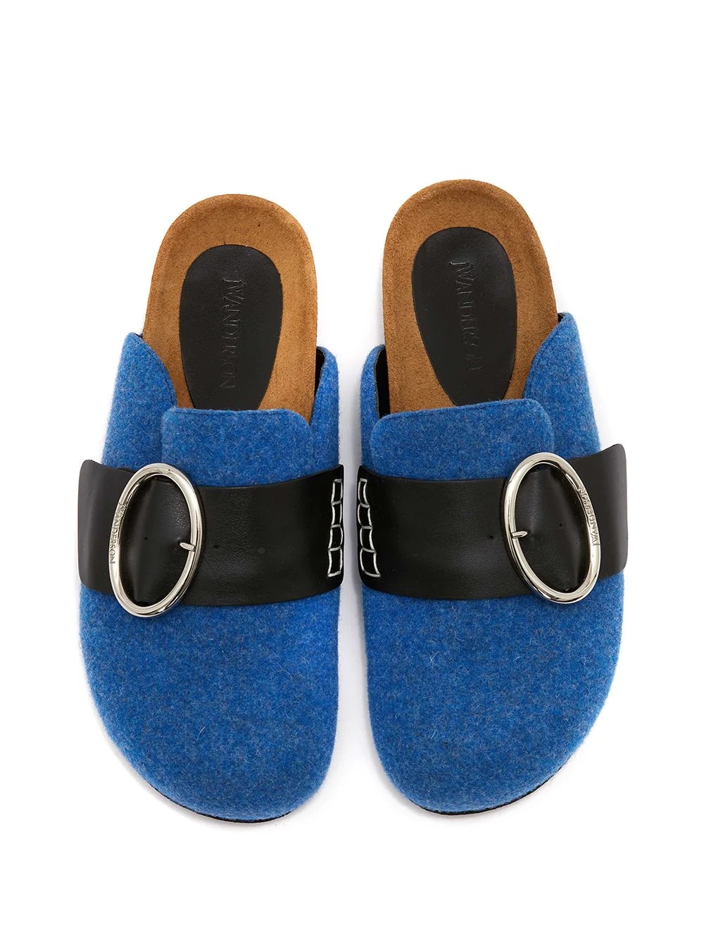 Felt buckled loafers - 4