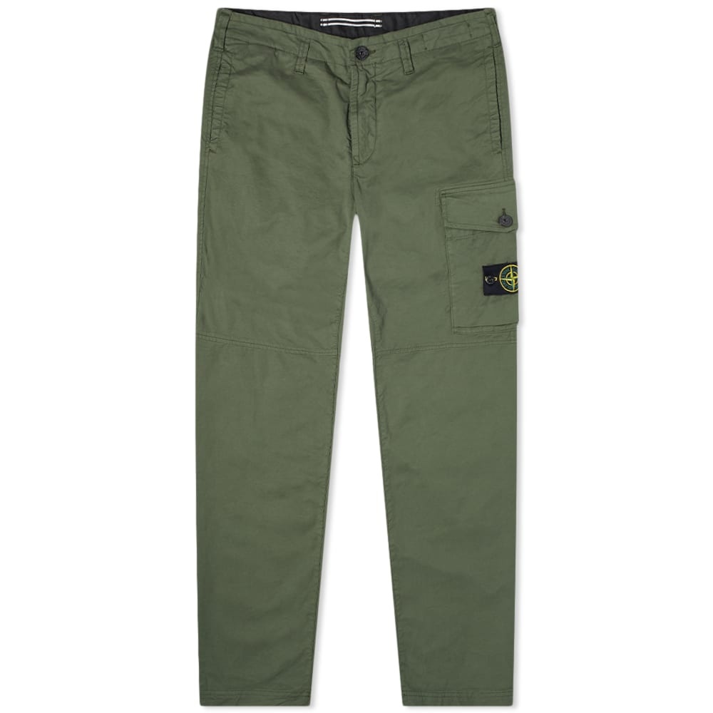 Stone Island Single Pocket Gabardine Cargo Pant - 1