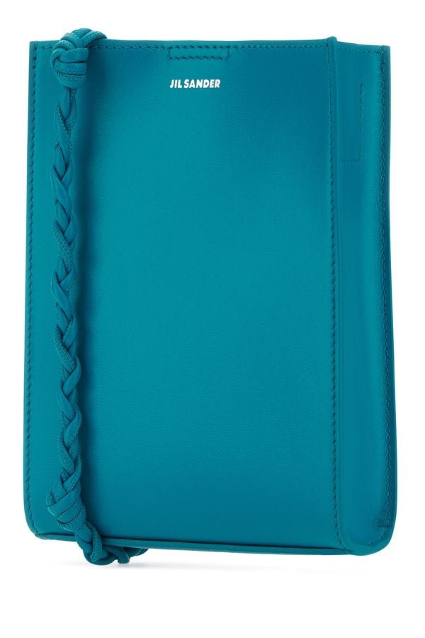 Teal green leather small Tangle shoulder bag - 2