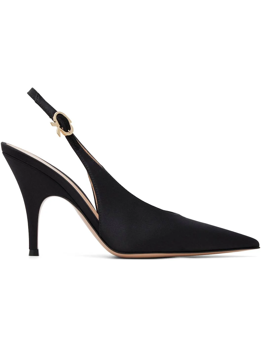 Black Sofia Sling Heels - 1