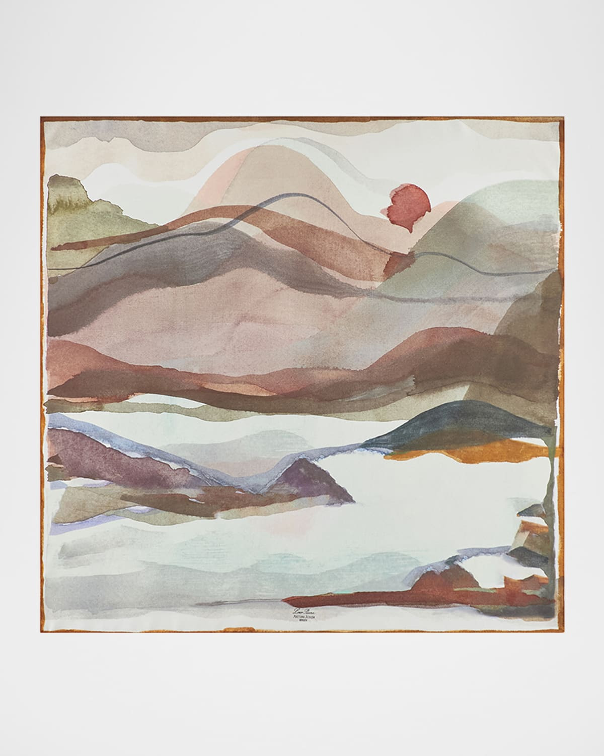 Natura Della Scozia Silk Foulard Scarf - 1