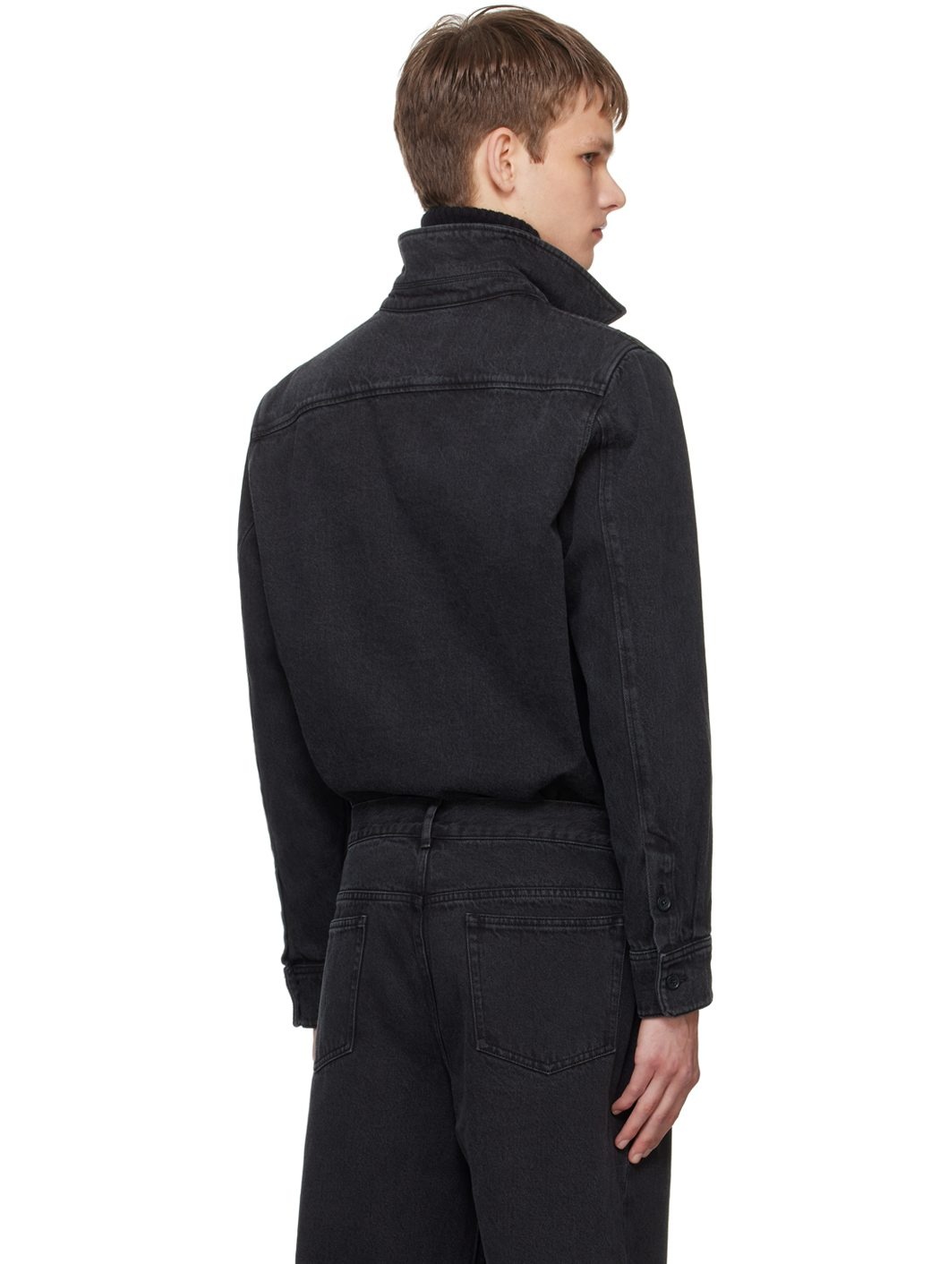Black Vittorio Denim Shirt - 3