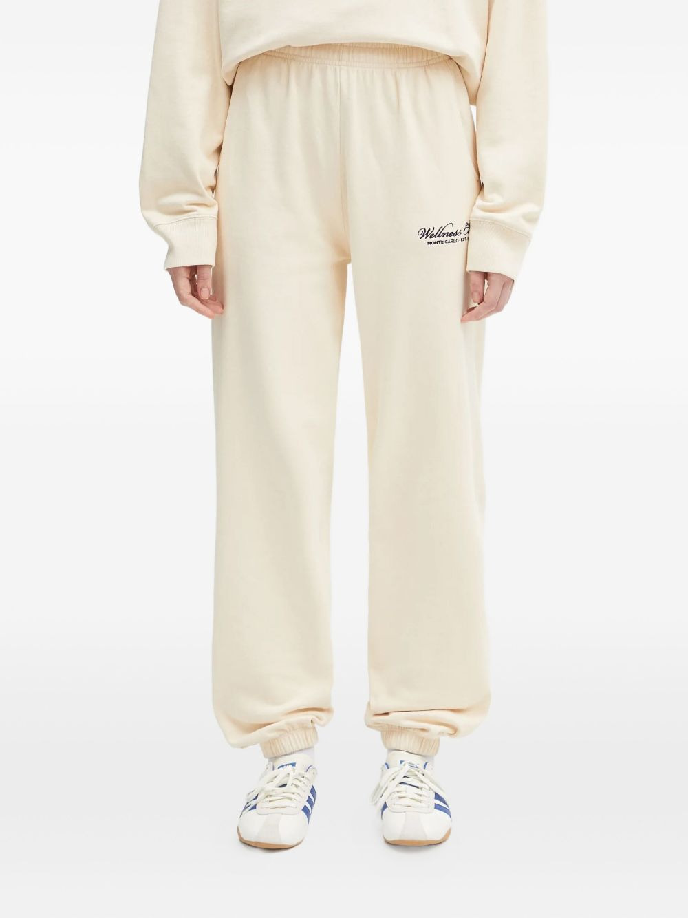 embroidered cuffed trousers - 1