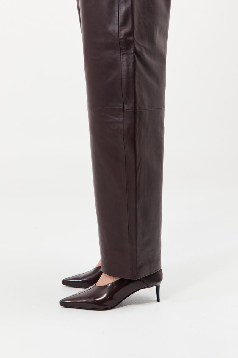 Classic Fold Heel - Bordeaux - 6