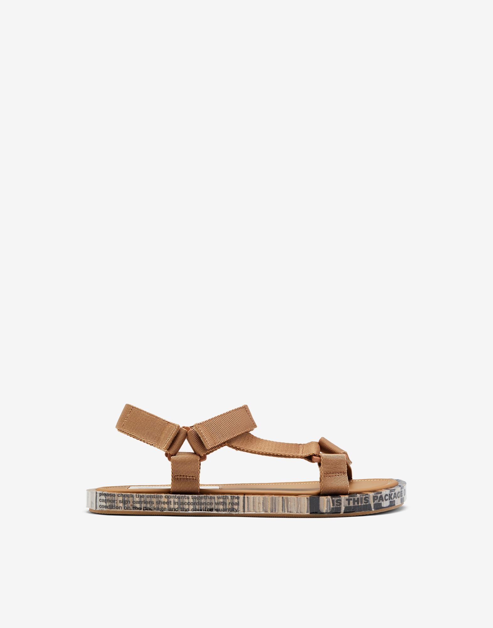 Strapped leather sandals - 1