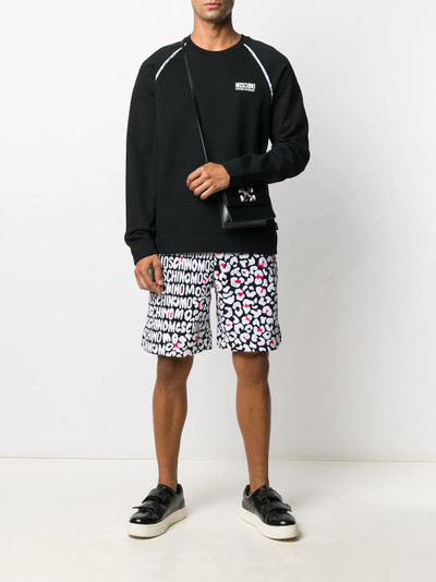 Moschino leopard-print logo shorts outlook