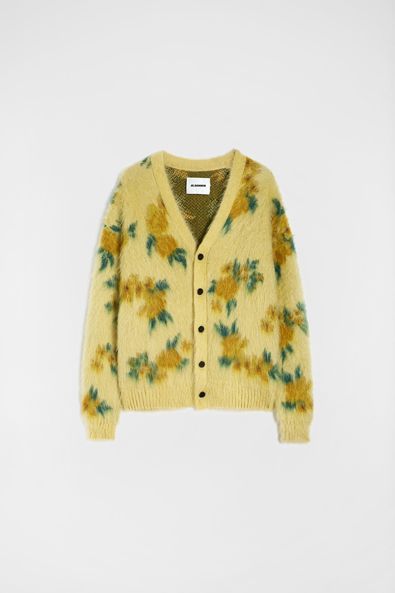 Wool Blend V-Neck Cardigan 1