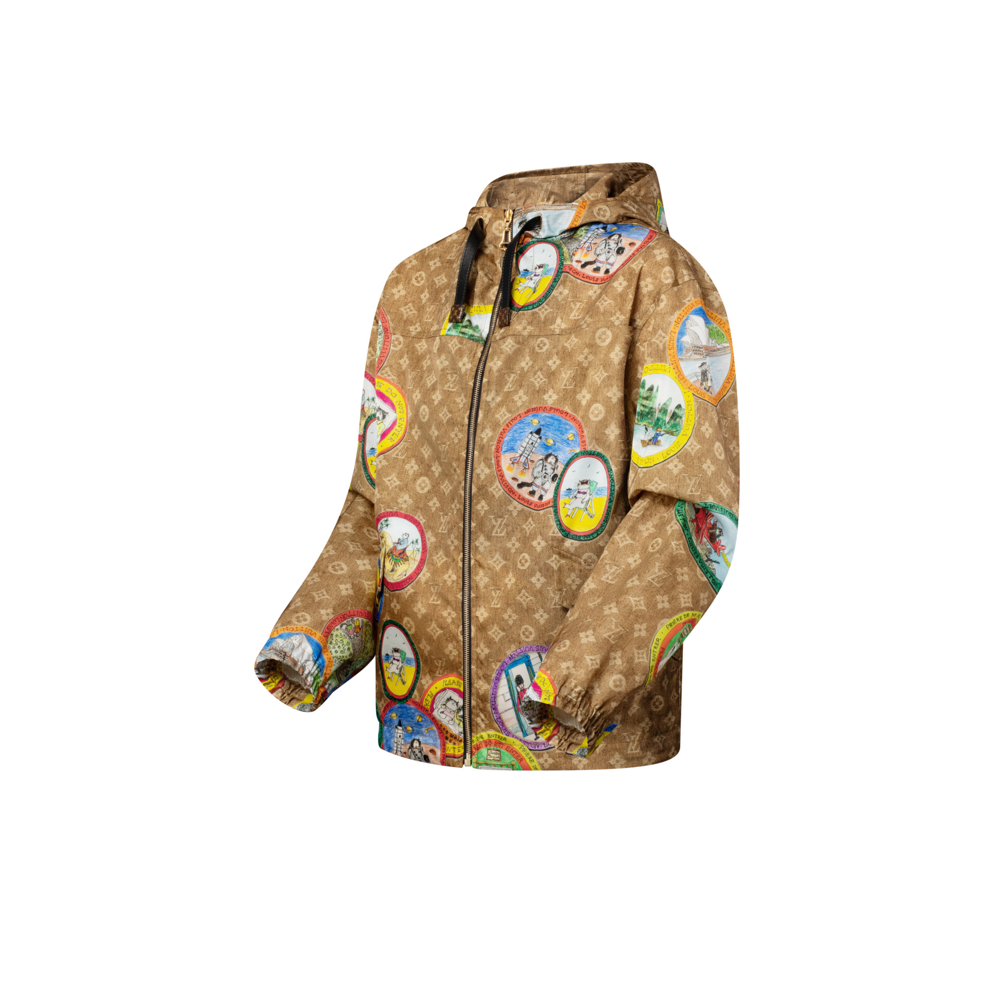 Monogram Cat Stamp Parka - 2