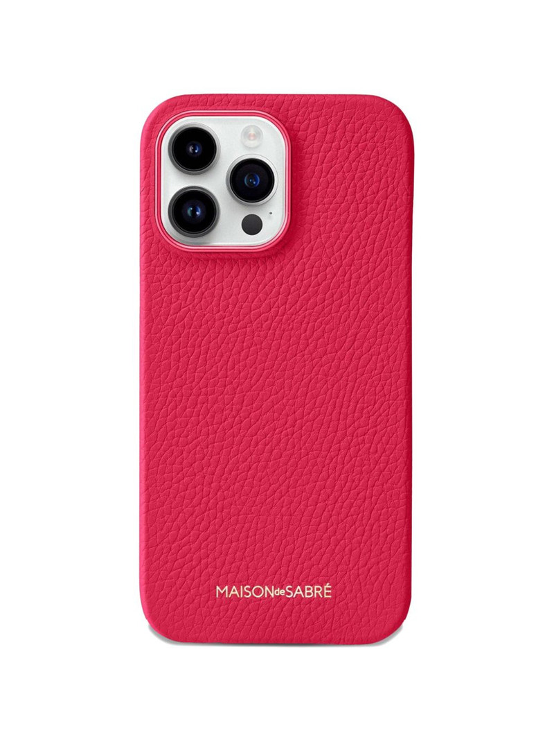 textured-leather iPhone 14 Pro phone case 1