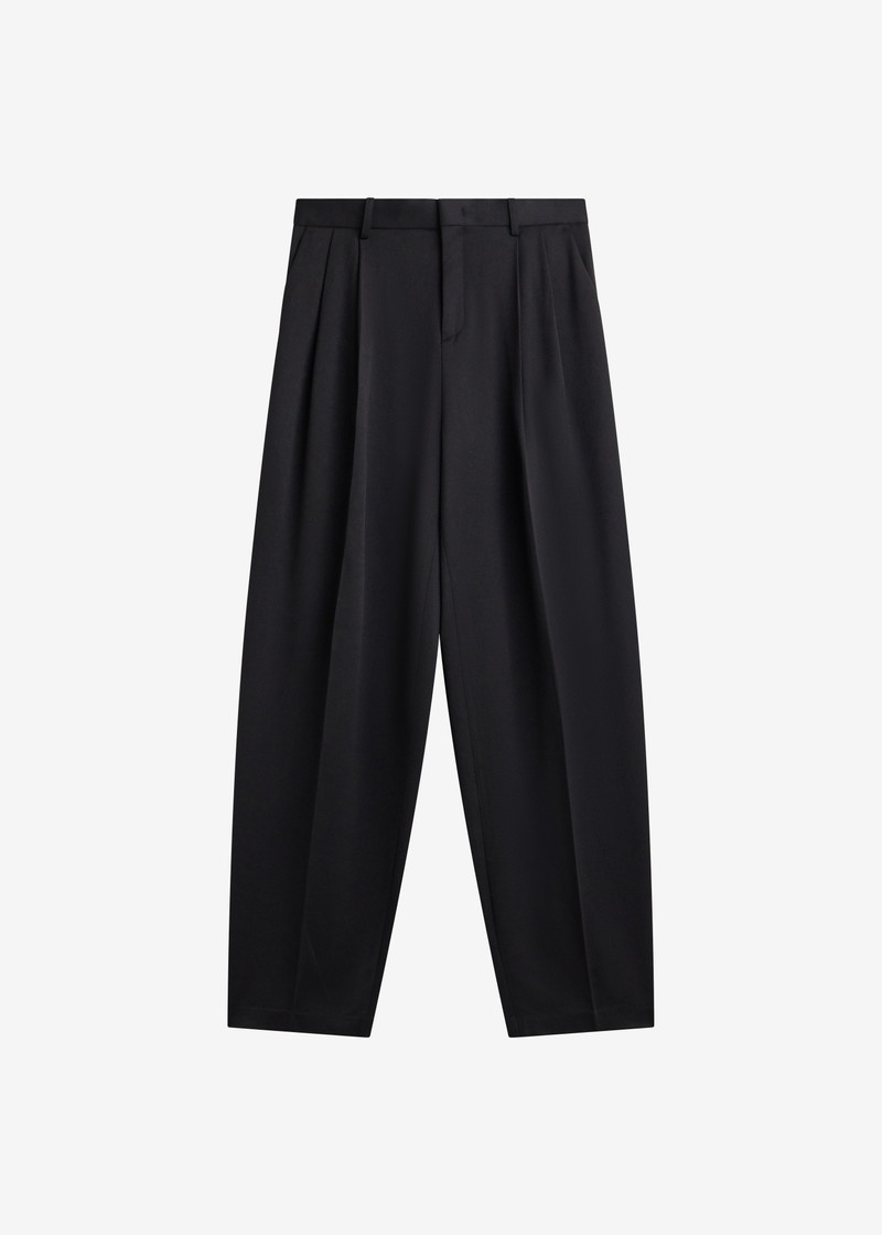 Vester Pleated Trousers - Black 1