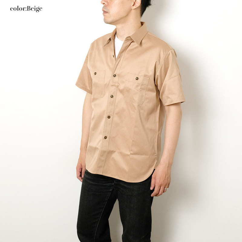 HERRINGBONE WORK SHIRTS - SHORT SLEEVE - BR39530 12