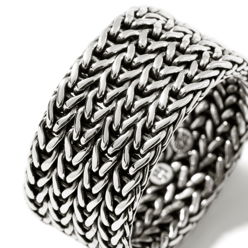 JOHN HARDY Icon Link Chain Ring, Sterling Silver, 12MM outlook