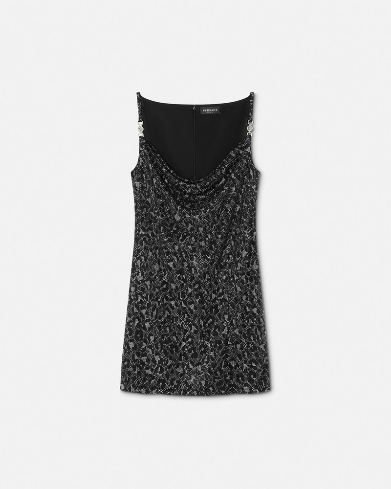 Crystal Leopard Slip Mini Dress 1