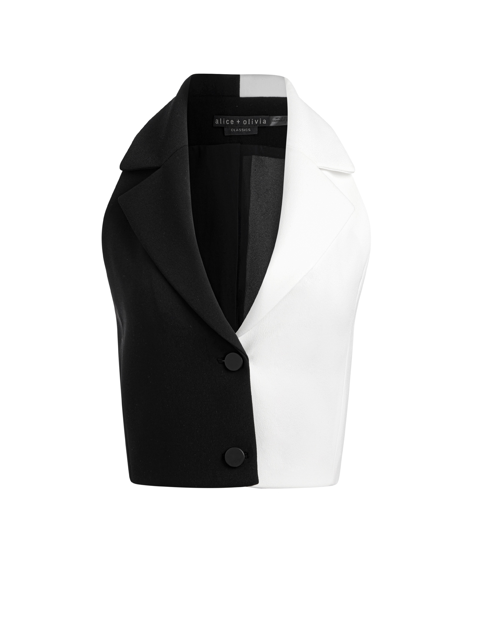 MERI COLOR BLOCK BLAZER TOP - 1