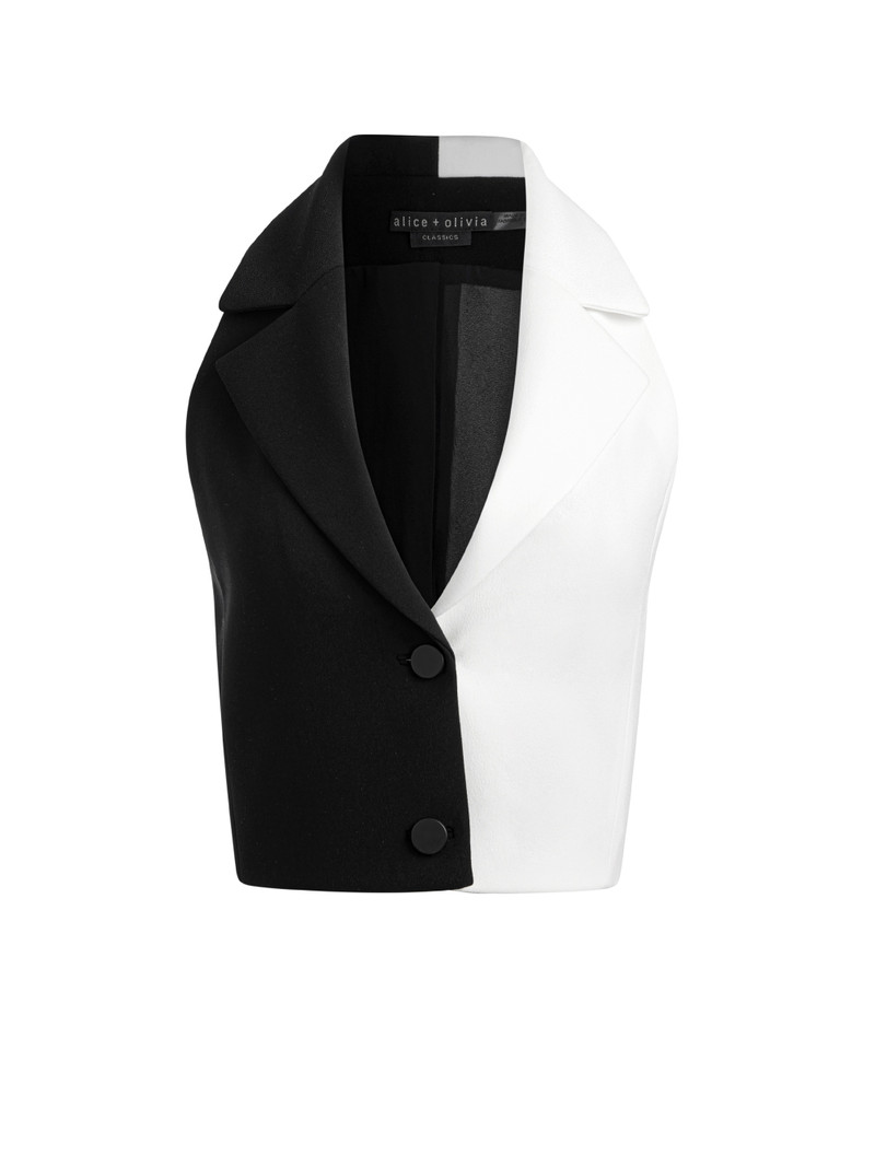 MERI COLOR BLOCK BLAZER TOP 1