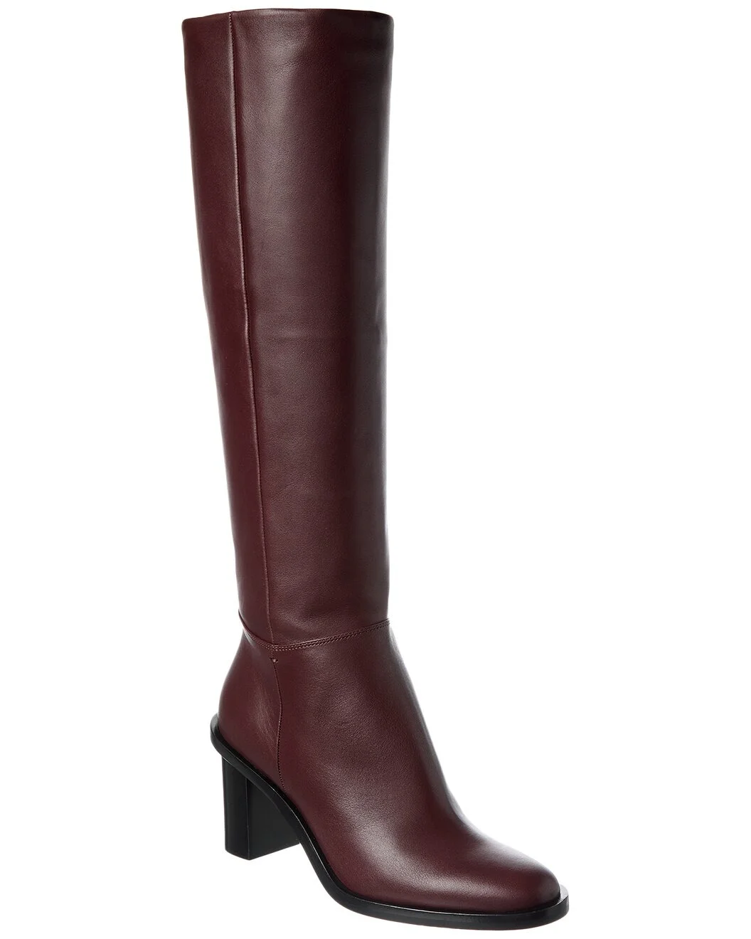 Max Mara Leather Knee-High Boot - 1