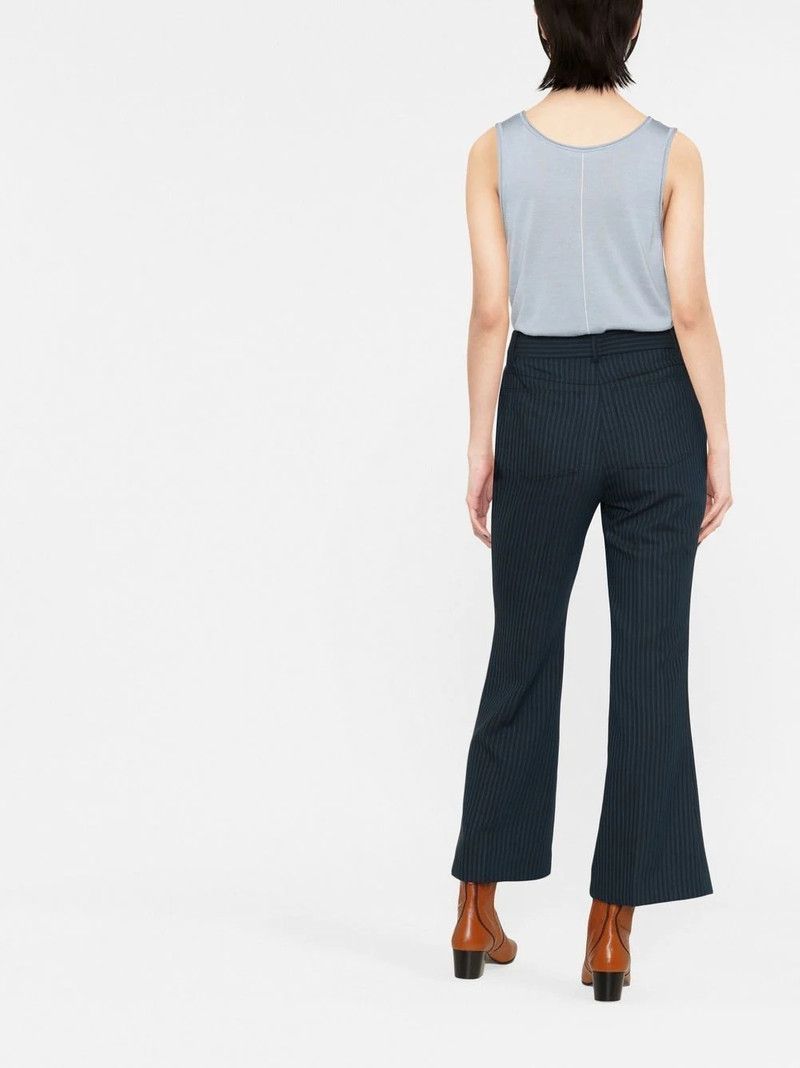 striped flared trousers 4