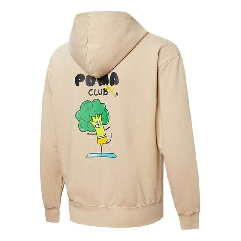 PUMA PUMA Club Graphic Full Zip Jacket 'Beige' 533199-20 outlook