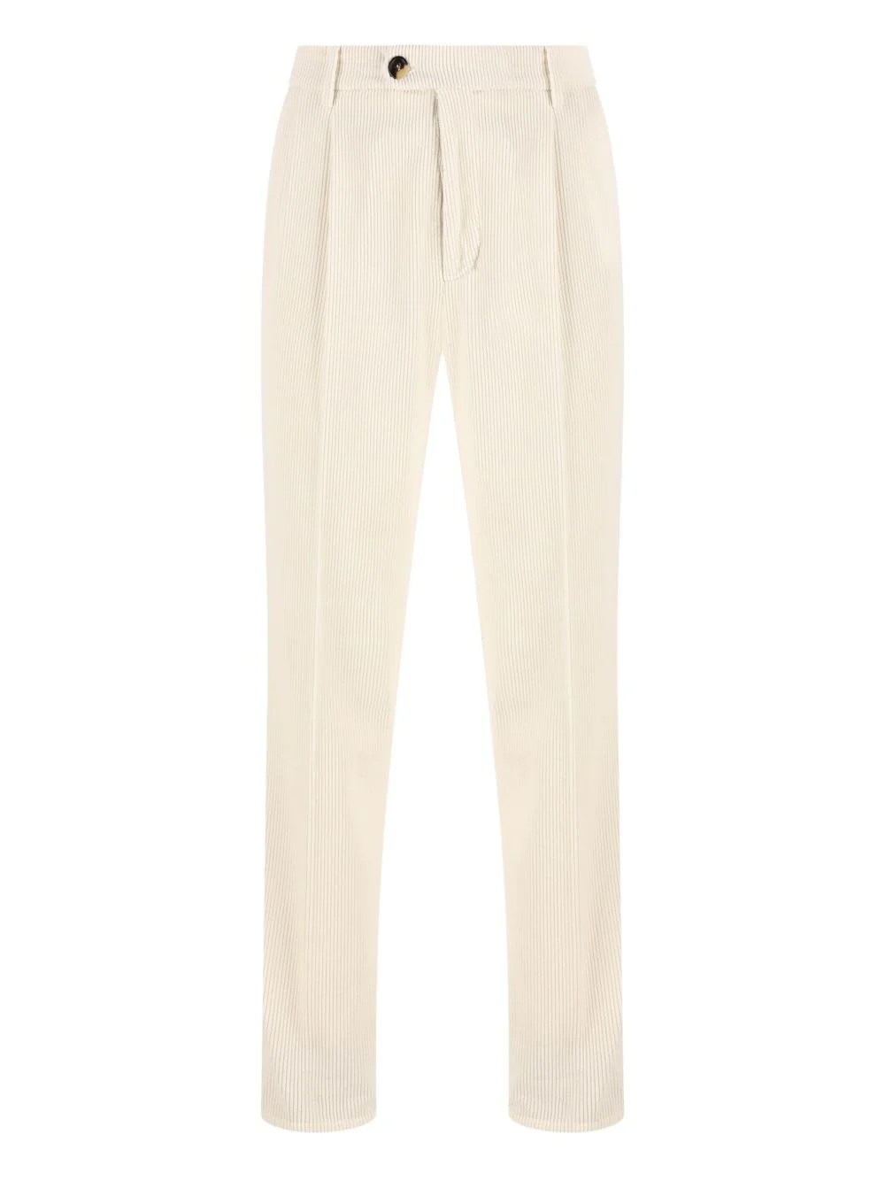 pleated-front corduroy trousers - 1