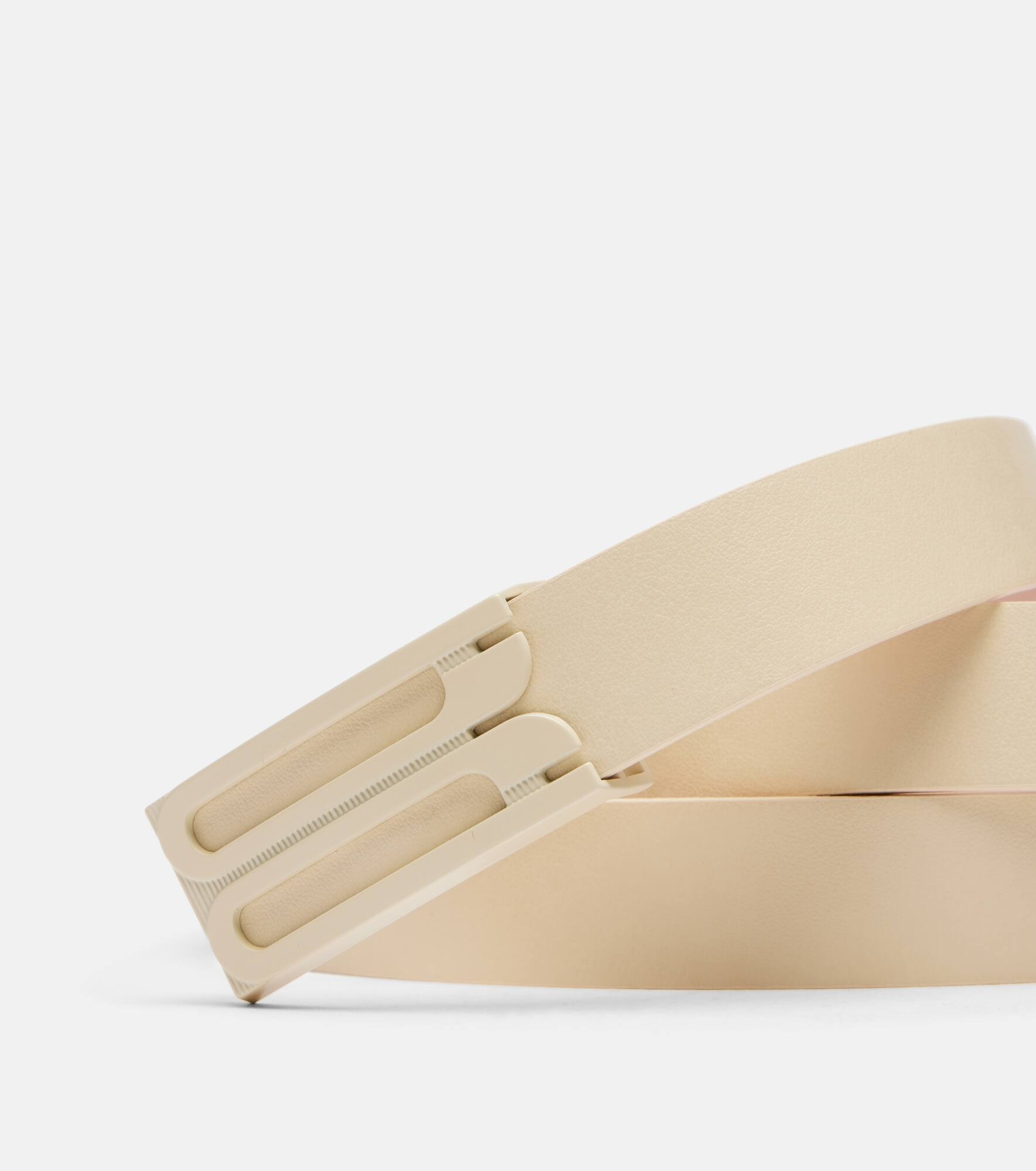 Logo leather belt - 3