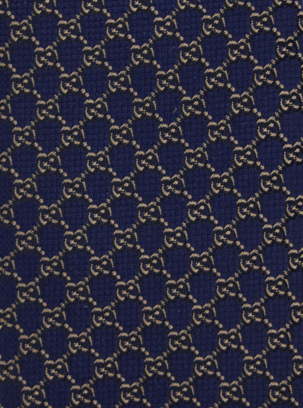 Gucci Men Blue Tie With All-Over Gg Motif In Silk Man - 2