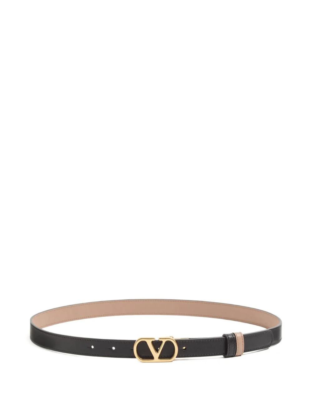 VLogo Signature reversible shiny calfskin belt - 20mm / 1.2 In. - 1