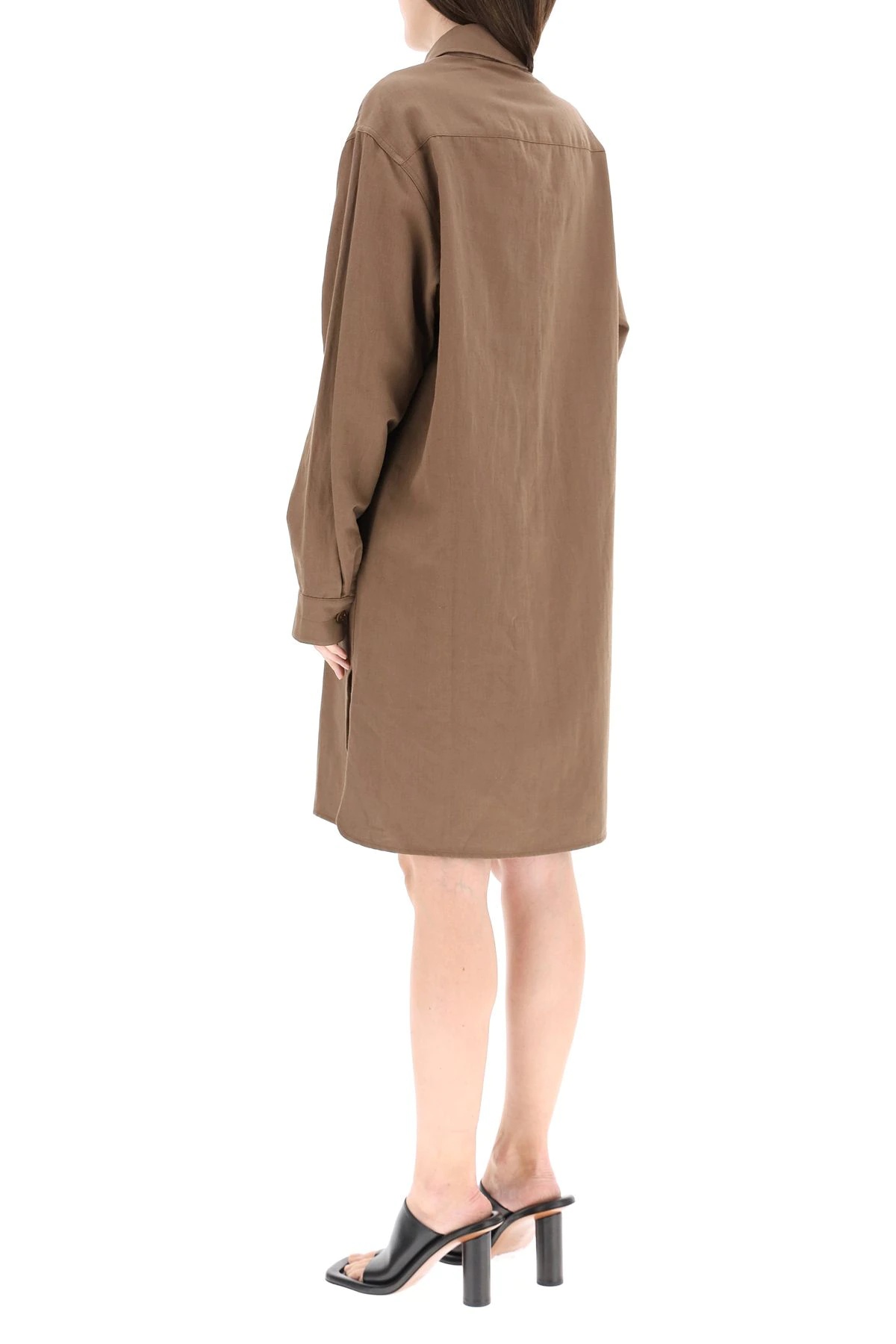 LIQUETTE SHIRT DRESS - 4