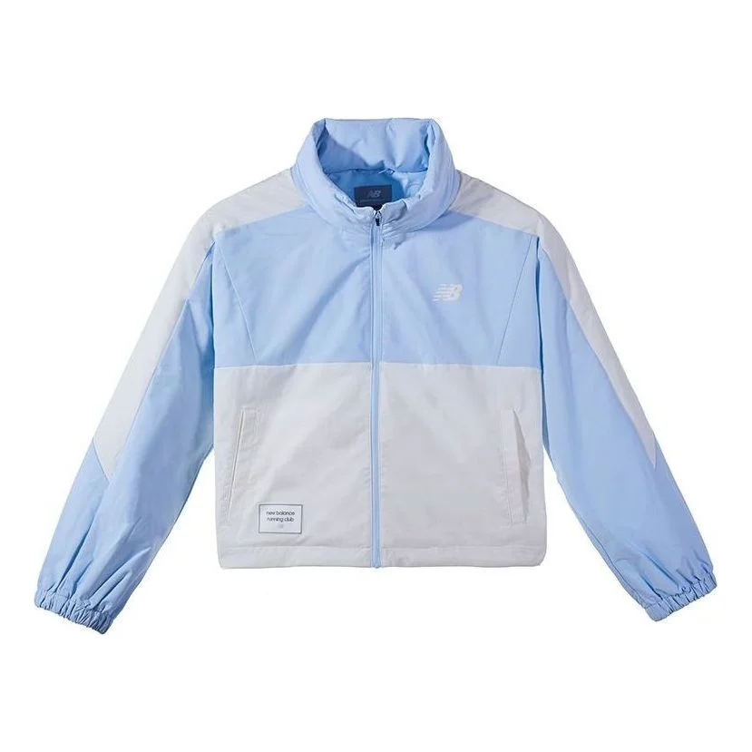 (WMNS) New Balance Running Club Nylon Jacket 'Blue' NAE12412-LBL - 1