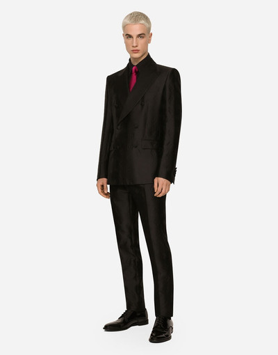 Dolce & Gabbana Double-breasted Sicilia-fit tuxedo suit with DG monogram outlook