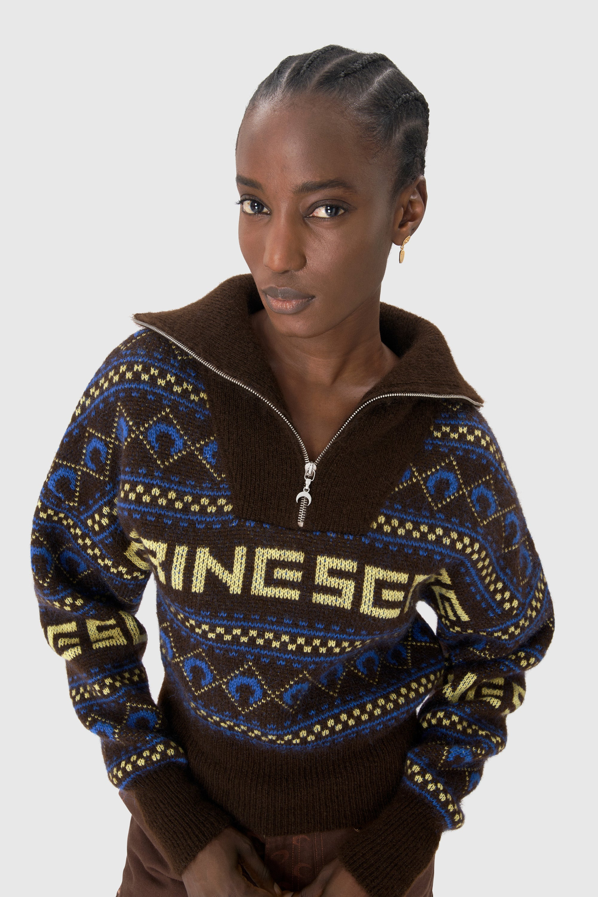 Jacquard Knit Sailor Sweater - 3