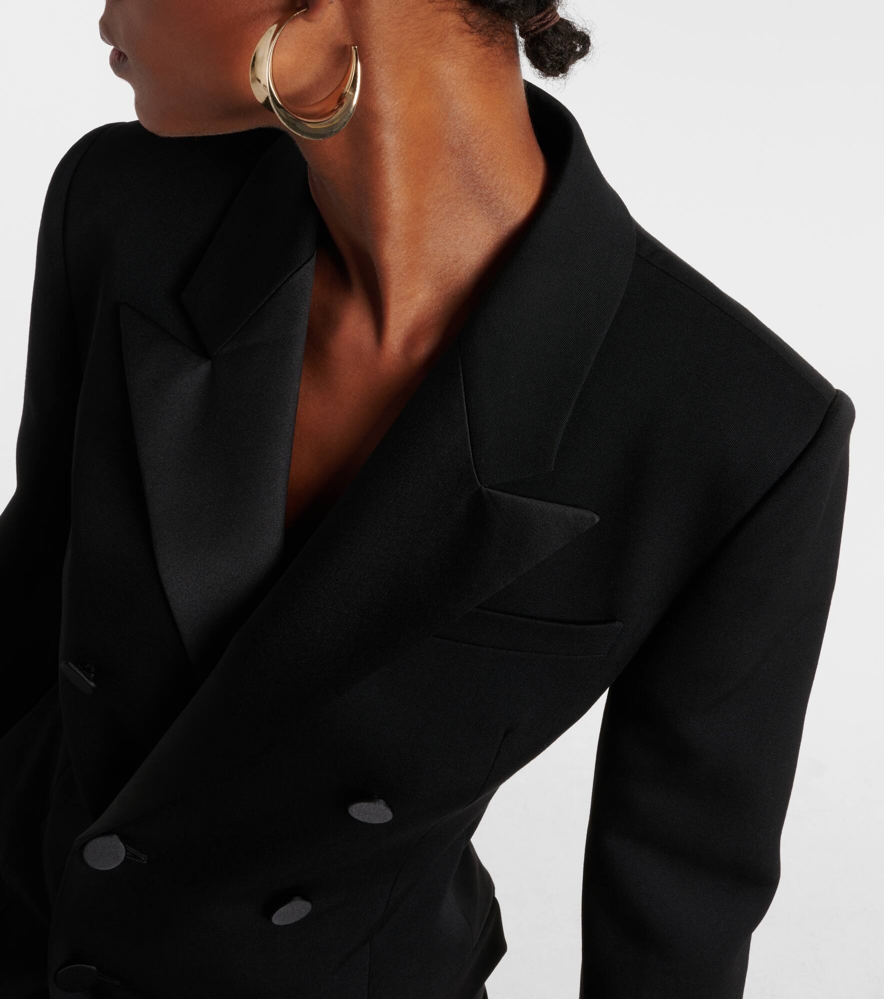 Wool grain de poudre blazer - 5