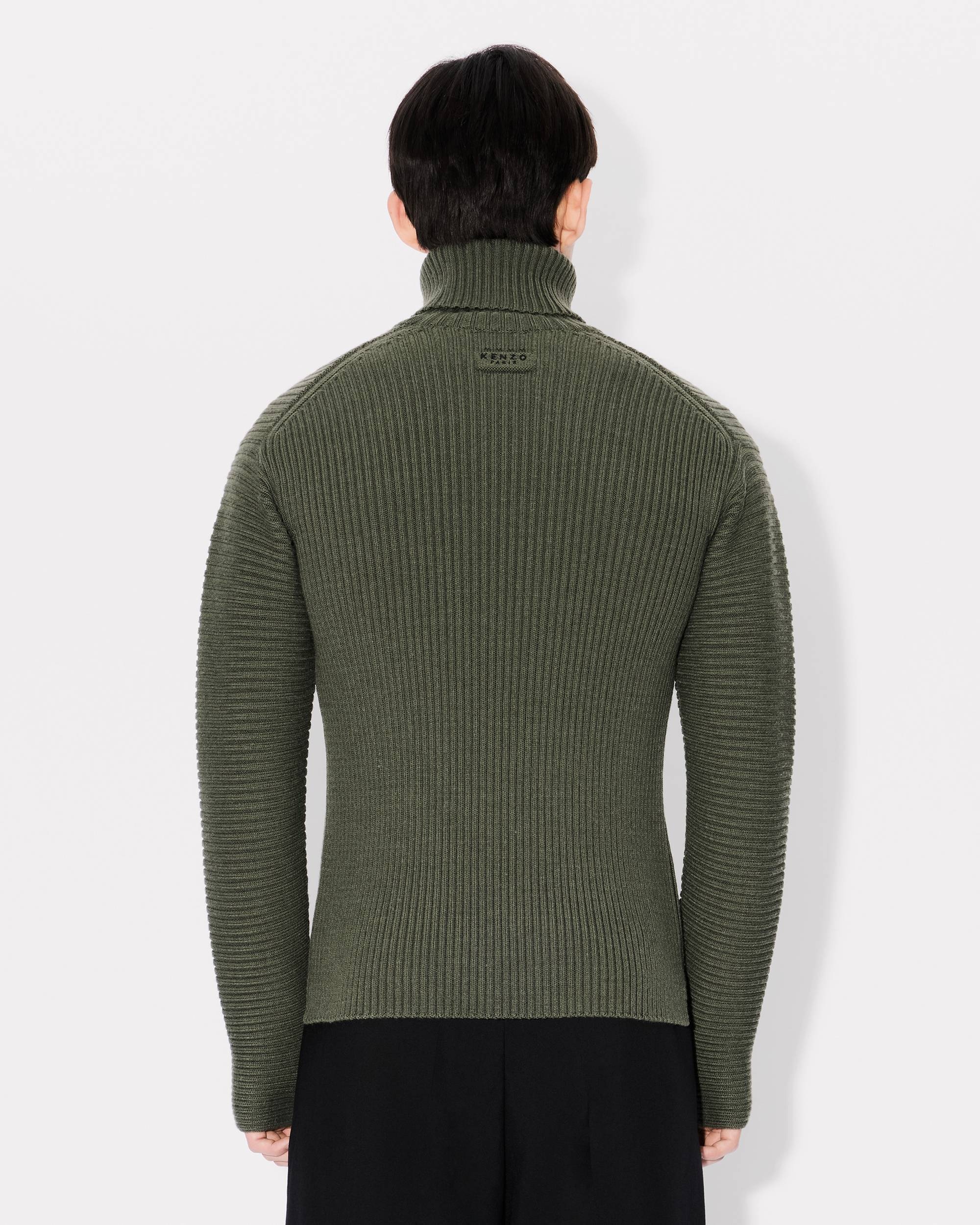 High turtleneck embroidered jumper - 4