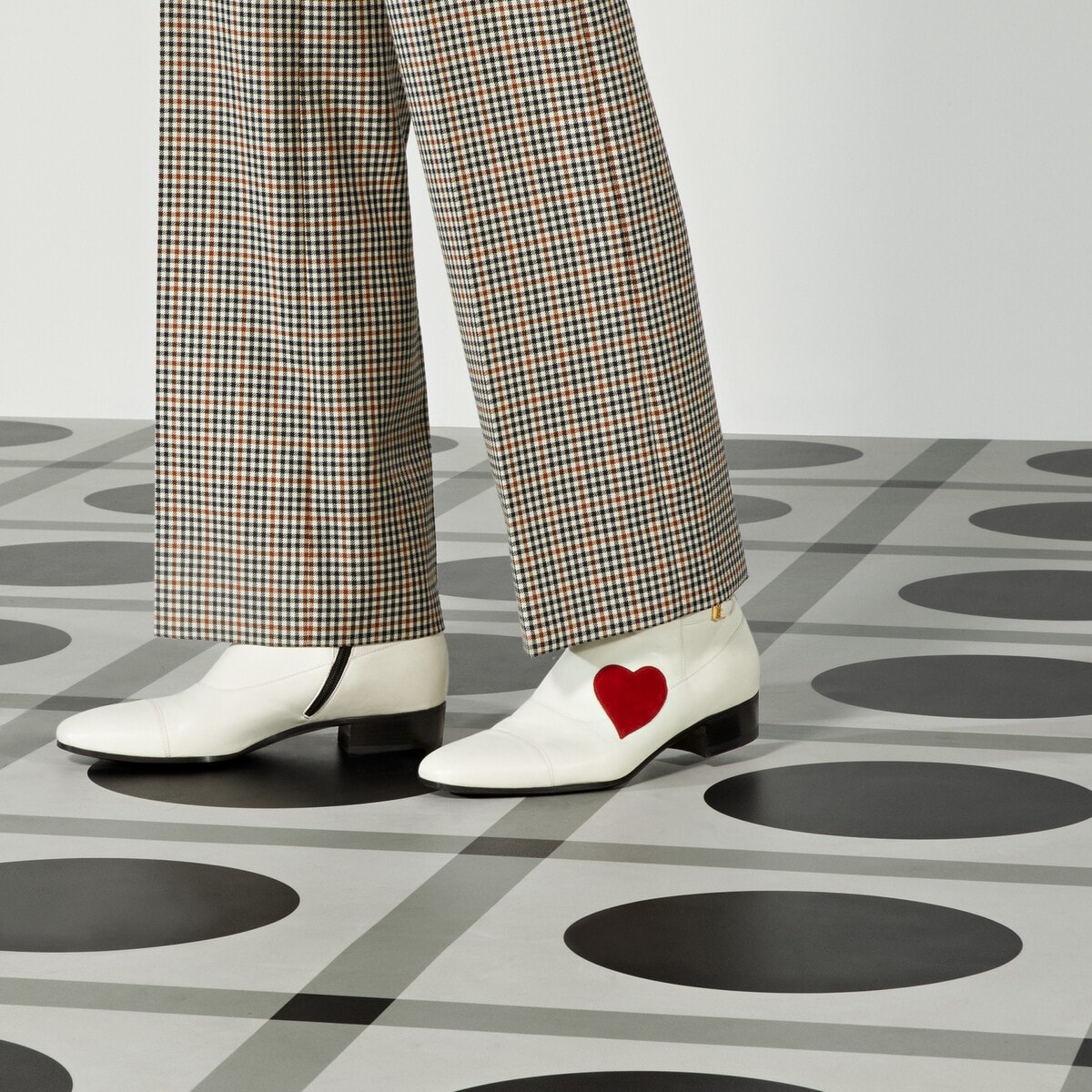 Gucci Ha Ha Ha Boot With Buckles ハートブーツ ホースビット付き メンズ アンクルブーツブラック レザー
